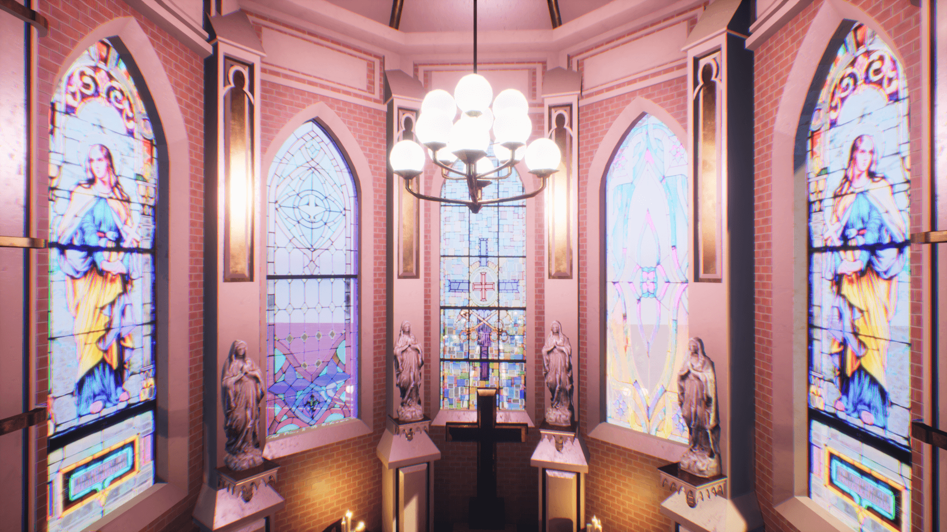 An image showing Cathedral asset pack, created with Unreal Engine.