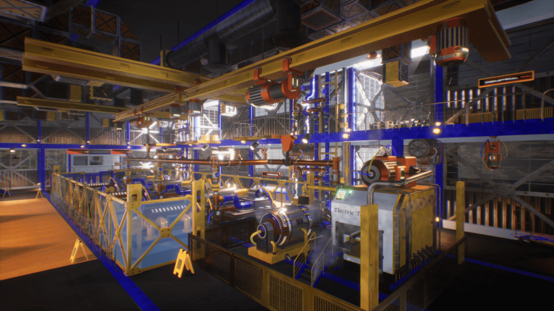 An image showing Industrial Hall asset pack, created with Unreal Engine.