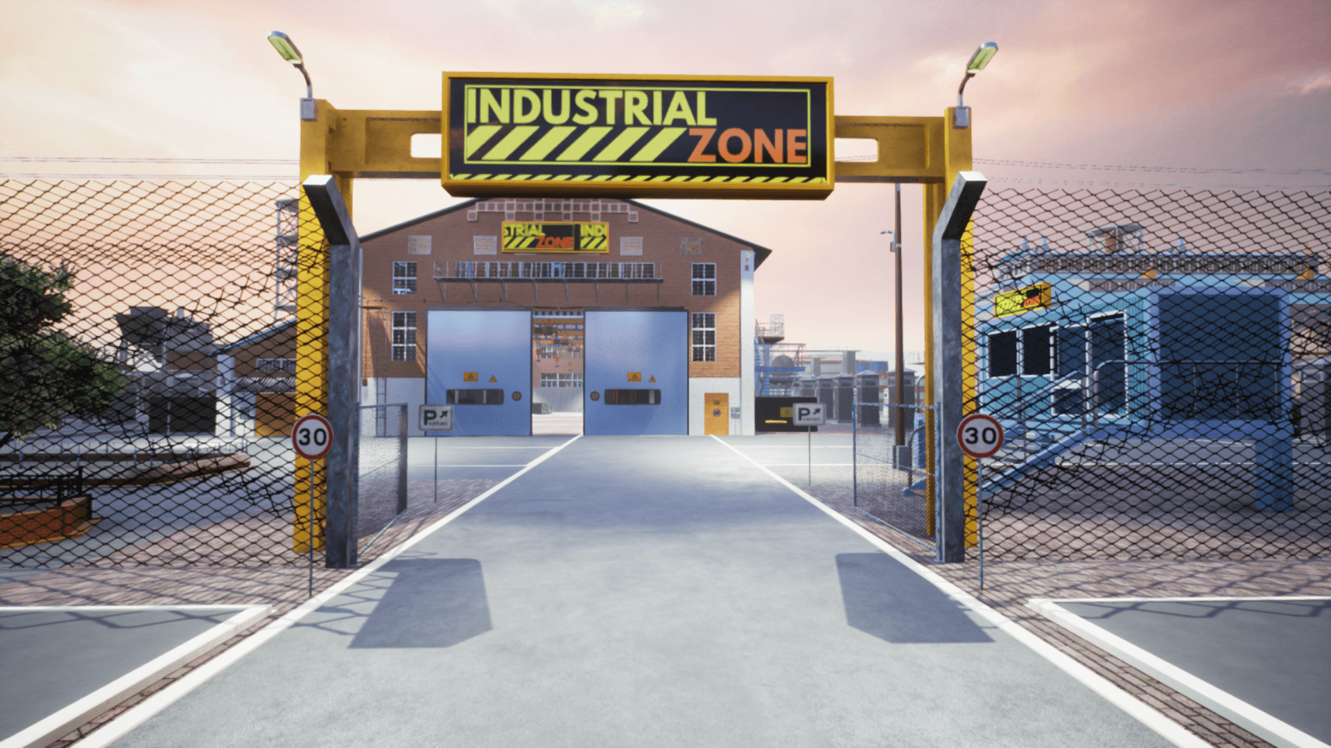 High Quality 3D Models and Game Assets An image showing Industrial Zone asset pack, created with Unreal Engine.