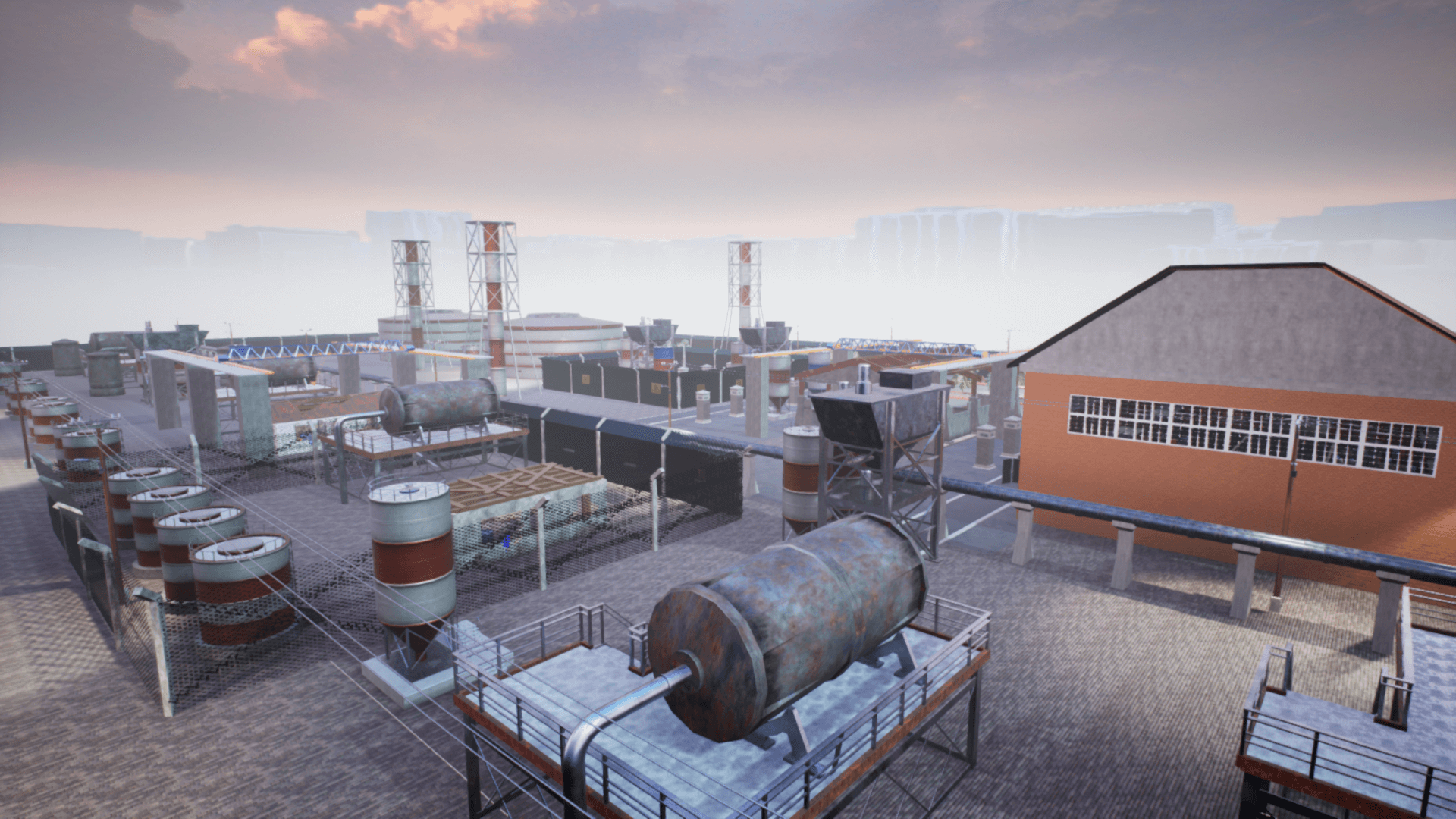 High Quality 3D Models and Game Assets An image showing Industrial Zone asset pack, created with Unreal Engine.
