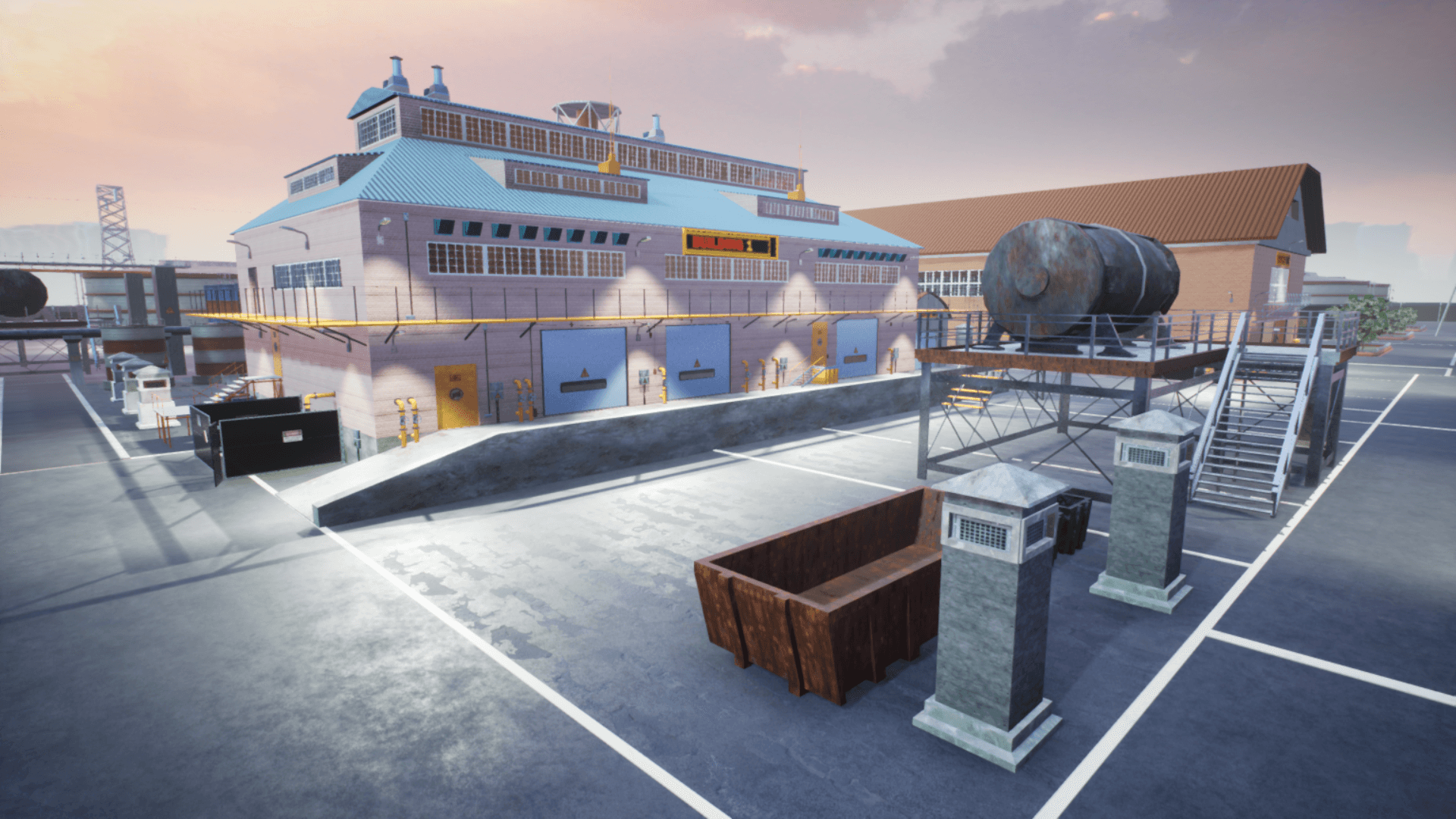 High Quality 3D Models and Game Assets An image showing Industrial Zone asset pack, created with Unreal Engine.