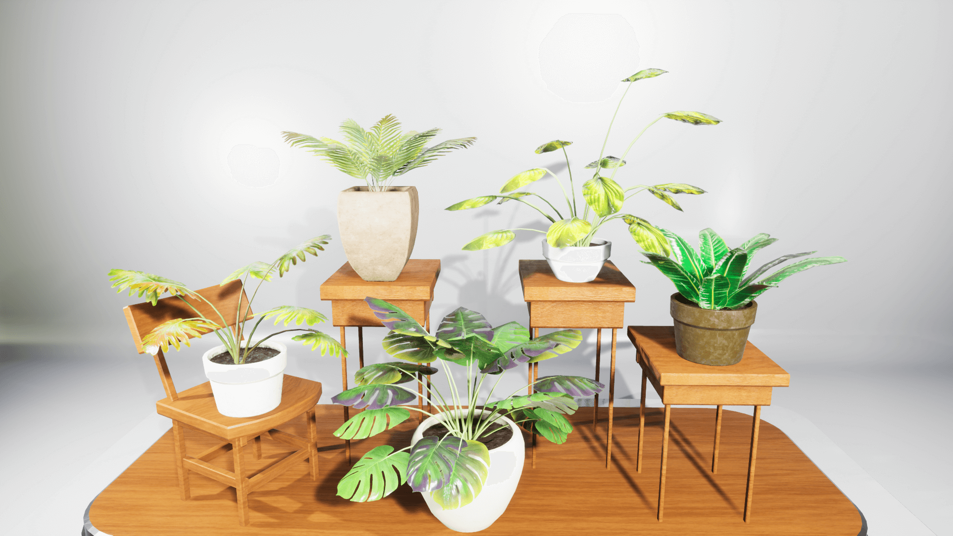 Dexsoft Games – High Quality 3D Models and Game Assets An image showing House Plants asset pack, created with Unreal Engine