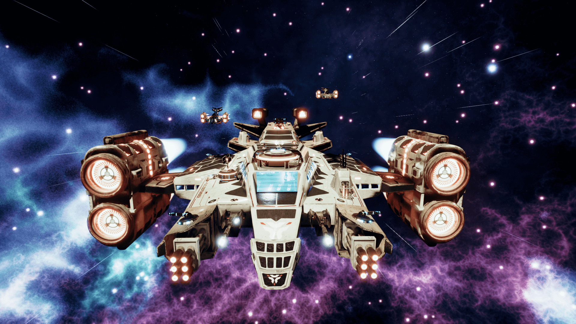 An image showing the Space Cruiser Defender asset pack, created with Unreal Engine