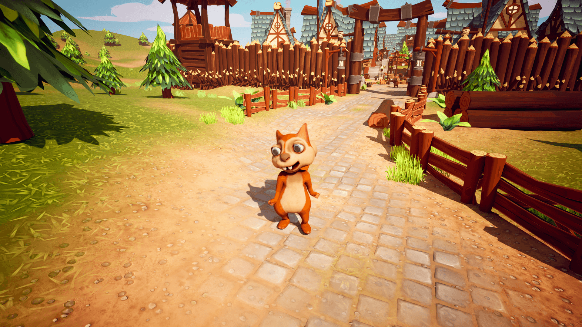 An image showing the Animated Squirrel Model, created with Unreal Engine