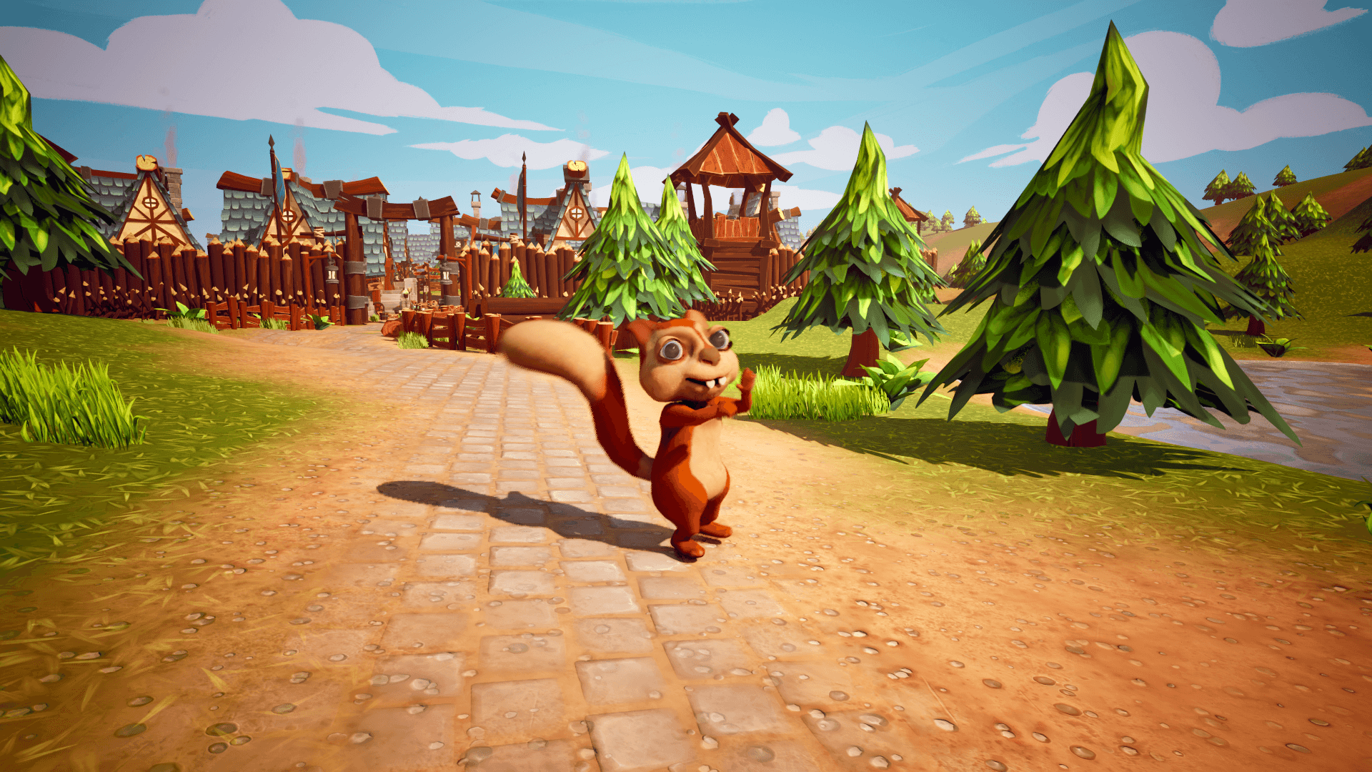 An image showing the Animated Squirrel Model, created with Unreal Engine