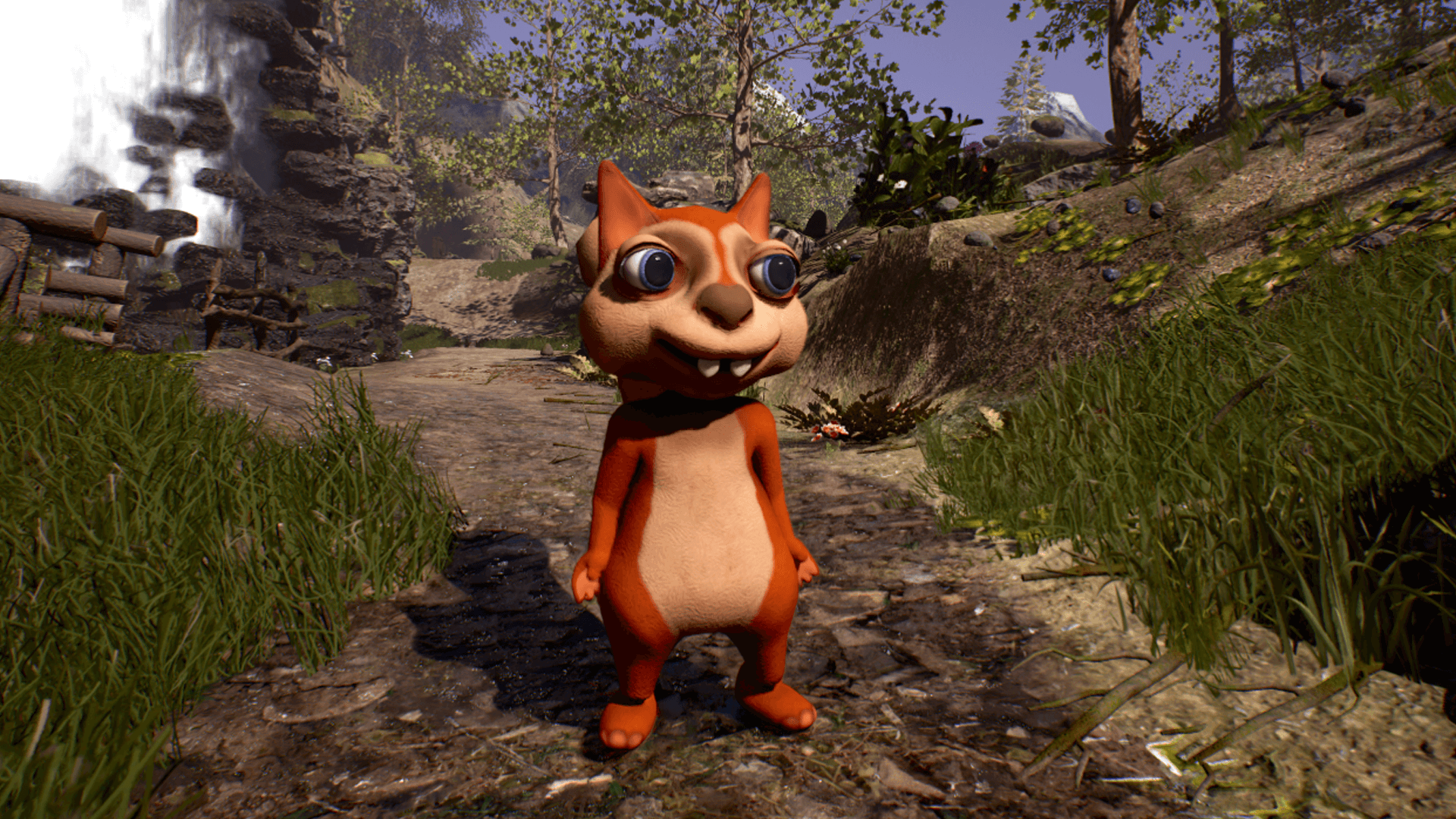 An image showing the Animated Squirrel Model, created with Unreal Engine
