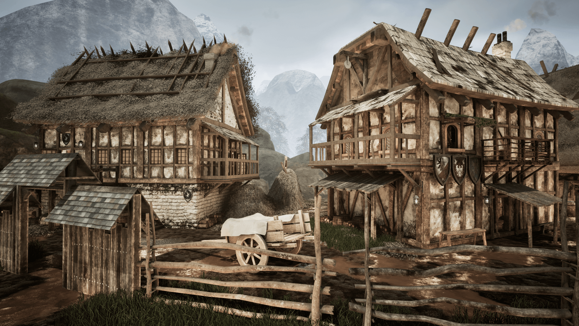 An image showing the Medieval Village asset pack.