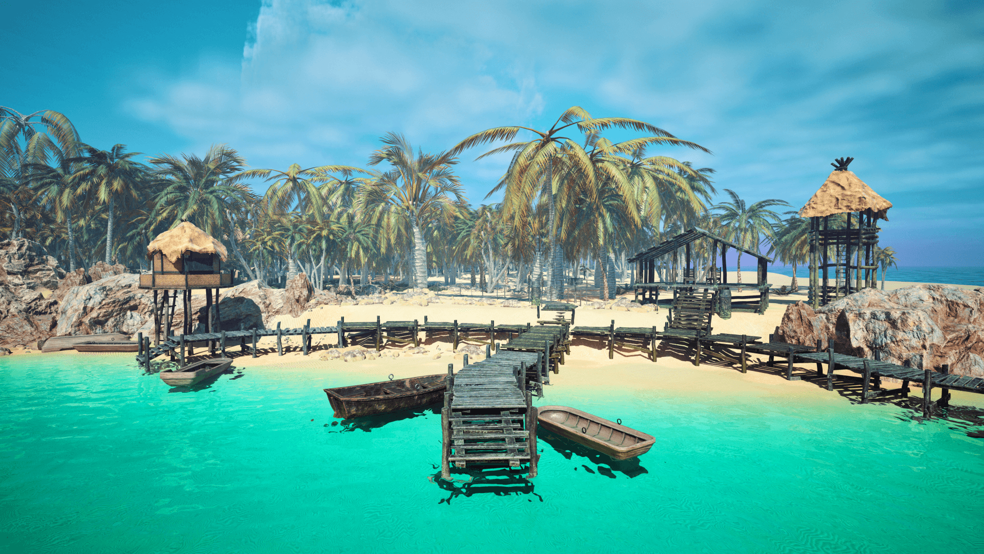 An image showing the Tropical Tiki Island asset pack.