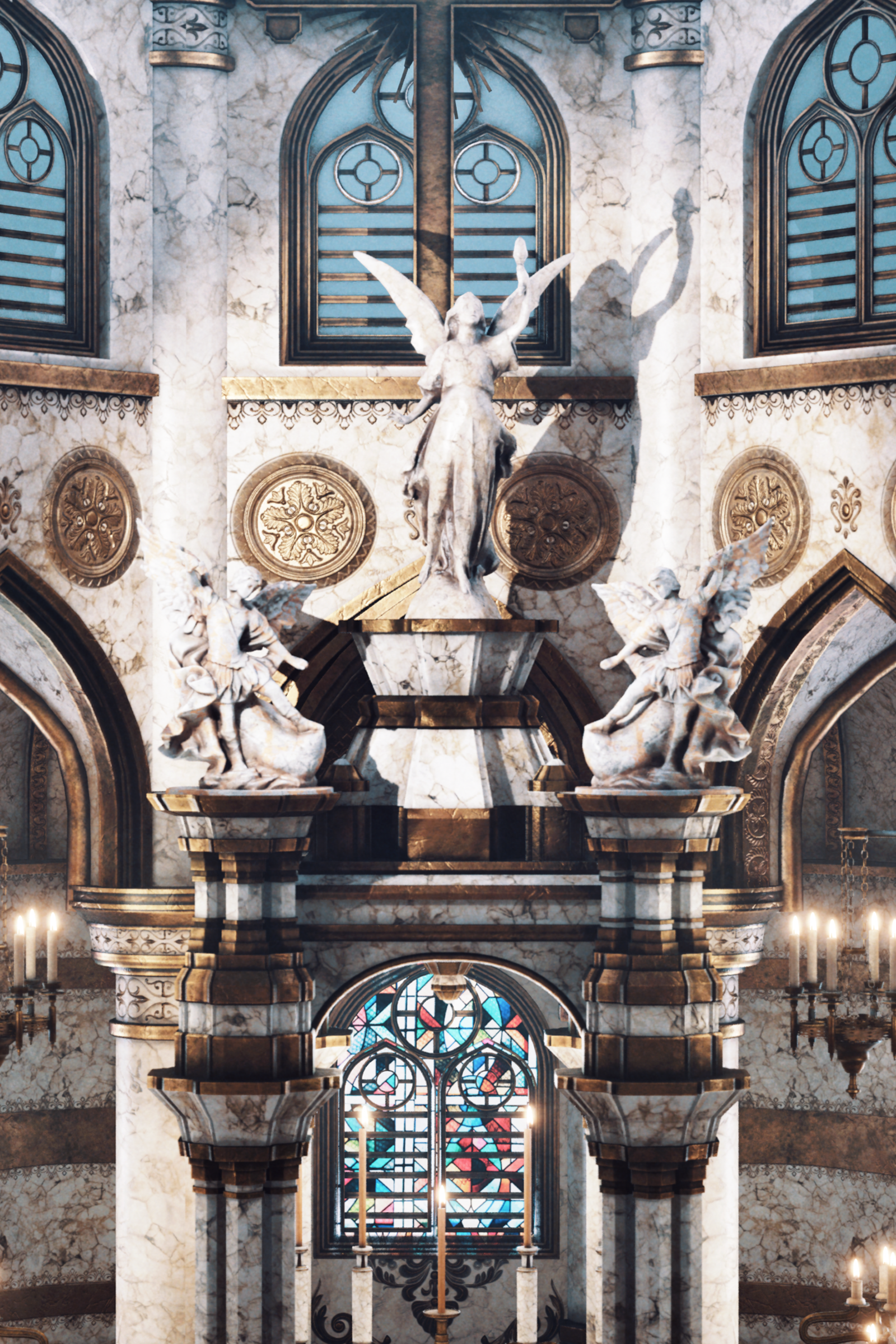 Dexsoft Games: Game Assets and 3D Environment Solutions An image showing the Cathedral 5. asset pack.