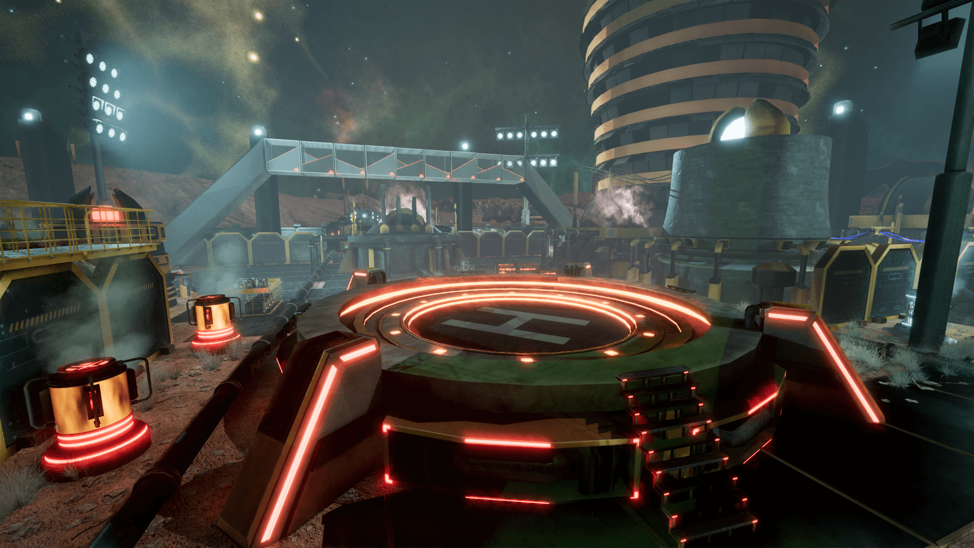 An image showing the SciFi Desert Base 2. asset pack.